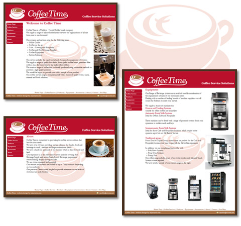 Anja Coyne - web design - Coffee Time